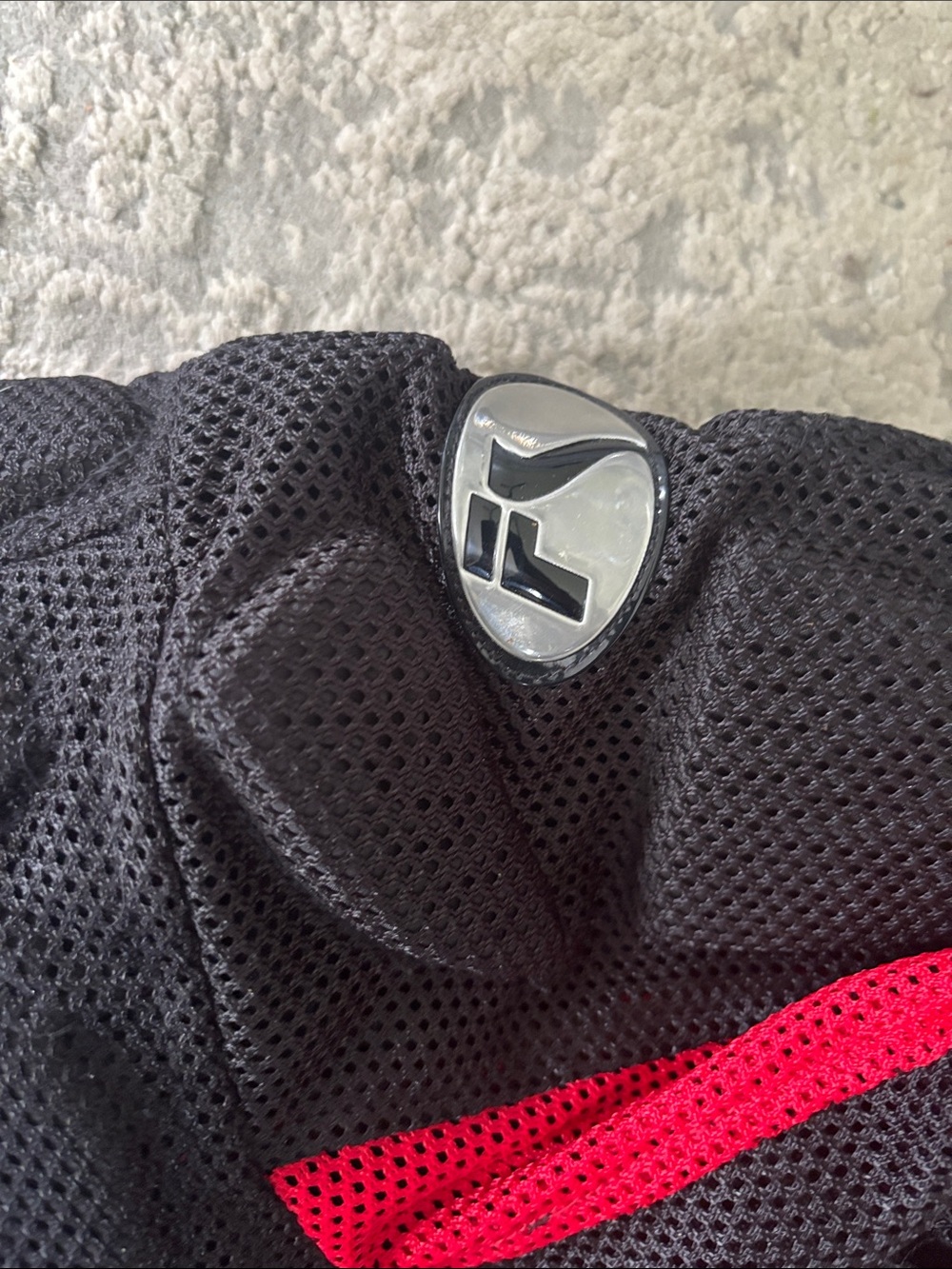 Men's Black and Red Performance Mesh Riding Jacket - Picture 3 of 11